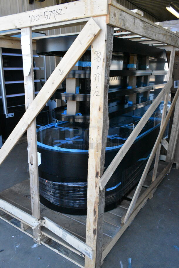 BRAND NEW IN CRATE! Structural Concepts FSE663R Metal Commercial Self Service End Cap Open Grab N Go Merchandiser. 208/240 Volts, 1 Phase.  - Image 2 of 7