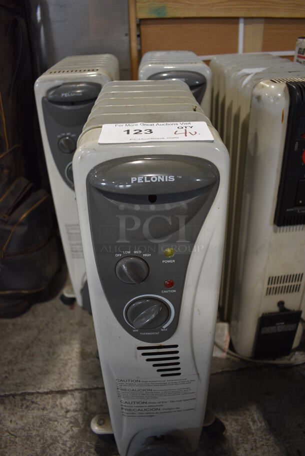 4 Various Electric Radiators; 3 Pelonis and 1 DeLonghi. Includes 6.5x16x26. 4 Times Your Bid! - Image 4 of 5