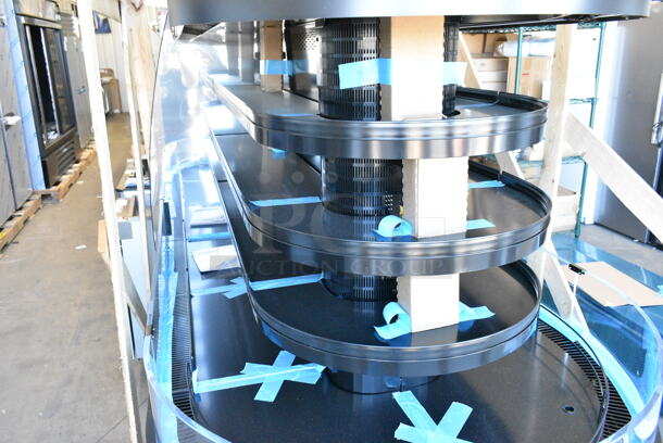 BRAND NEW IN CRATE! Structural Concepts FSE663R Metal Commercial Self Service End Cap Open Grab N Go Merchandiser. 208/240 Volts, 1 Phase.  - Image 4 of 7