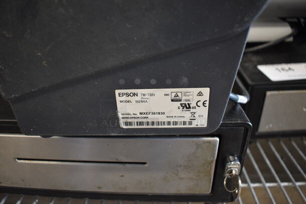 Par 15" POS System Monitor, Epson Model M244A Receipt Printer and Metal Cash Drawer - Image 4 of 6