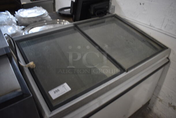 Metal Commercial Chest Freezer on Commercial Casters. 41x29x35. Tested and Working! - Image 3 of 4