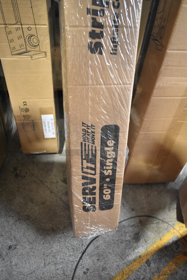 2 BRAND NEW IN BOX! ServIt 423SWI60CP Stainless Steel Commercial 60" High Wattage Strip Warmer with Adjustable Infinite Controls and Cord. 120 Volts, 1 Phase. 2 Times Your Bid! - Image 4 of 5
