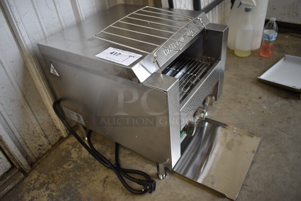 BRAND NEW! Ava Toast Model TT-300-240 Stainless Steel Commercial Countertop Electric Powered Conveyor Toaster Oven. 240 Volts, 1 Phase. 15x17x15 - Image 5 of 6