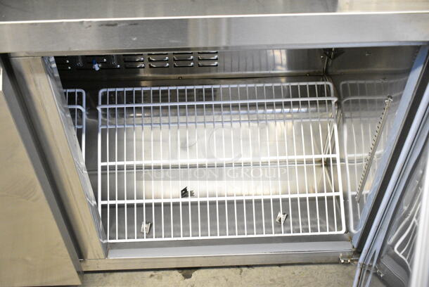 Avantco 178SSUC60RHC Stainless Steel Commercial 2 Door Undercounter Cooler on Commercial Casters. 115 Volts, 1 Phase. Tested and Powers On But Does Not Get Cold - Image 3 of 6