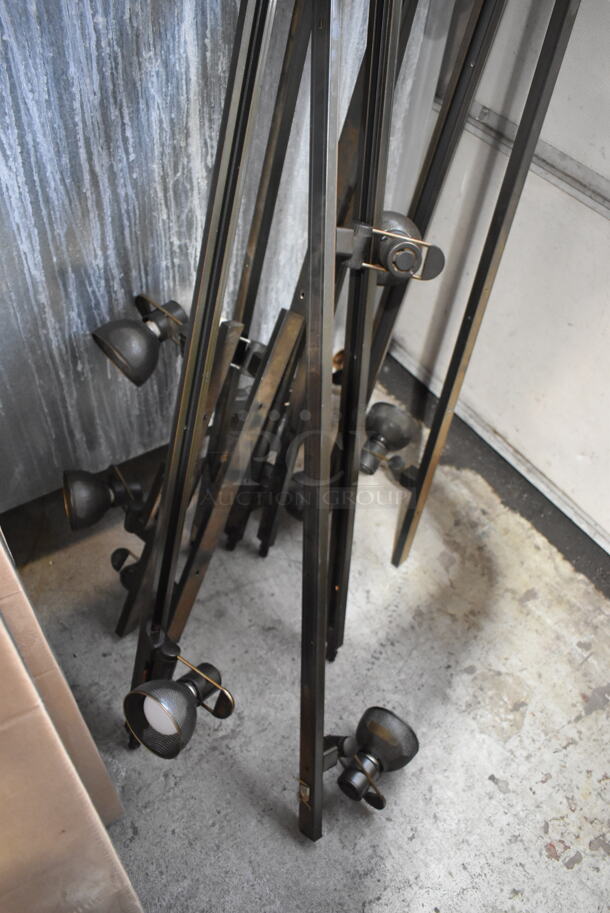 10 Track Lights on Metal Poles. 10 Times Your Bid! - Image 4 of 7