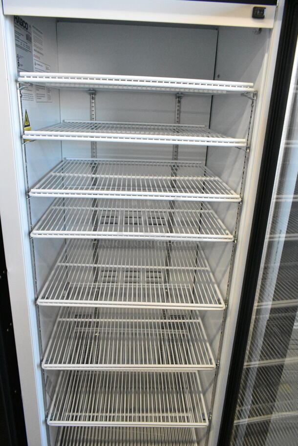 2019 Habco SE18HC Metal Commercial Single Door Reach In Cooler Merchandiser w/ Poly Coated Racks. 115 Volts, 1 Phase. Tested and Working! - Image 2 of 3