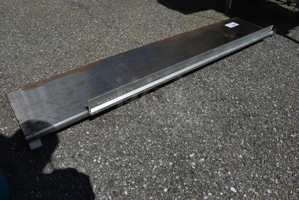 Metal Shelf w/ Check Order Holding Rod. 60x13.5x4.5 - Image 3 of 3