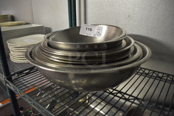 12 Various Metal Bowls. Includes 17.5x17.5x5. 12 Times Your Bid! (kitchen) - Image 3 of 3