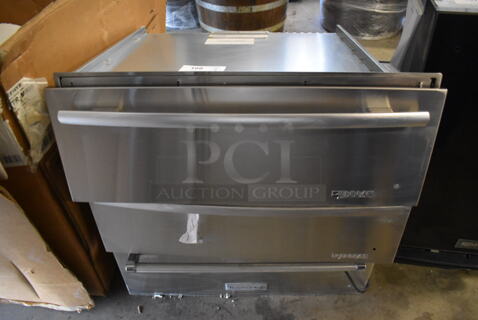 3 BRAND NEW SCRATCH AND DENT Metal Warming Drawers; Jenn Air JWD2030WX00, Jenn Air JWD2030WS00 and 1 KitchenAid. 30x26x11. 3 Times Your Bid!