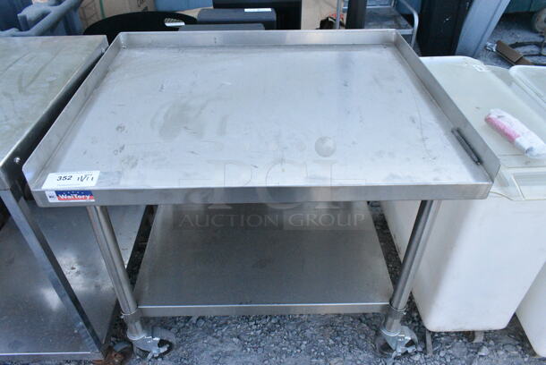Stainless Steel Equipment Stand w/ Under Shelf on Commercial Casters.  - Image 1 of 4