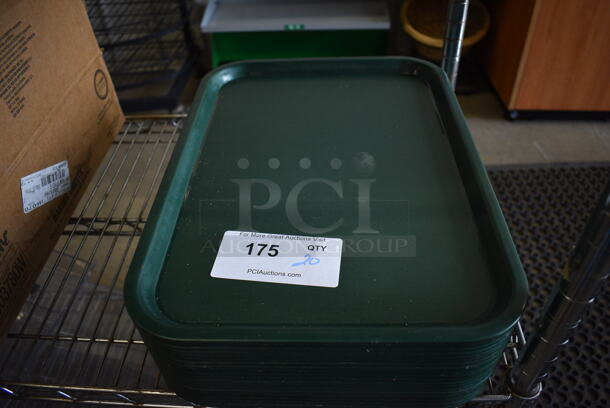 20 Green Poly Food Trays. 16x12x1. 20 Times Your Bid! - Image 1 of 2
