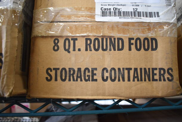 12 BRAND NEW IN BOX! Cambro Poly 8 Quart Containers. 10x9x11. 12 Times Your Bid! - Image 3 of 3