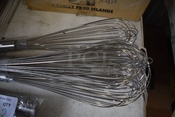 4 BRAND NEW! Stainless Steel Whisks. 16". 4 Times Your Bid! - Image 2 of 2