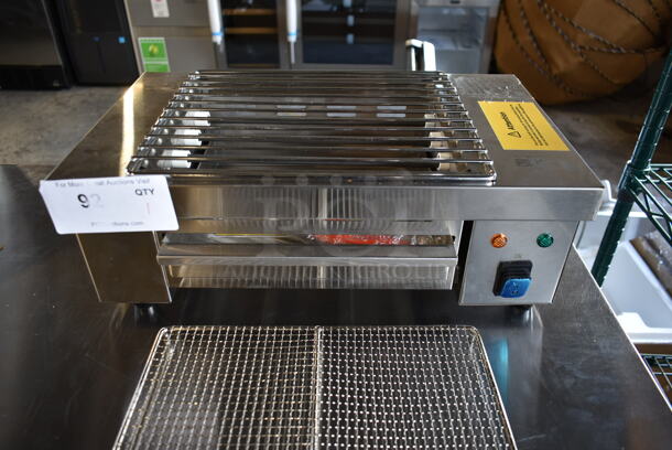 BRAND NEW SCRATCH AND DENT! 2023 Hoocoo IBG-18 Stainless Steel Commercial Countertop Electric Powered Barbecue BBQ Grill. 110 Volts, 1 Phase. Tested and Working! - Image 4 of 7