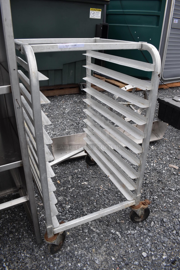 Metal Commercial Pan Transport Rack on Commercial Casters. 21x26x38.5 - Image 3 of 3