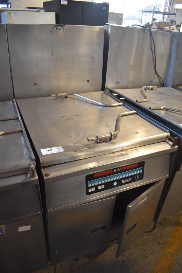 Pitco Frialator DD24RUFM Stainless Steel Commercial Natural Gas Powered Donut Fryer w/ Grease Trap. 72,000 BTU. 29x43x56 - Image 3 of 6