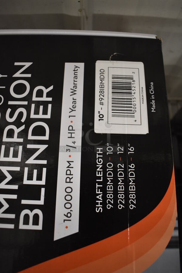 BRAND NEW SCRATCH AND DENT! AvaMix 928IBMD10 Stainless Steel Commercial 10" Shaft Immersion Blender. 120 Volts, 1 Phase. Tested and Working! - Image 9 of 9