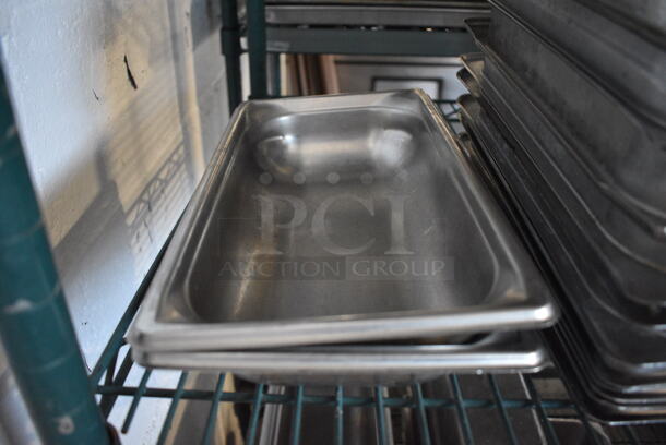 14 Stainless Steel 1/3 Size Drop In Bins. 1/3x2.5. 14 Times Your Bid!