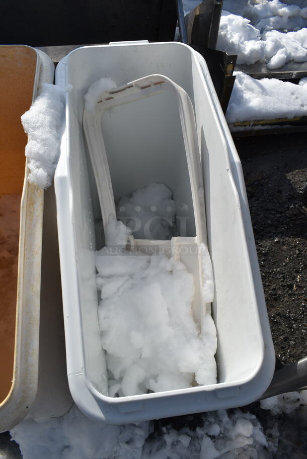 2 White Poly Ingredient Bins on Commercial Casters. 2 Times Your Bid! - Image 3 of 4