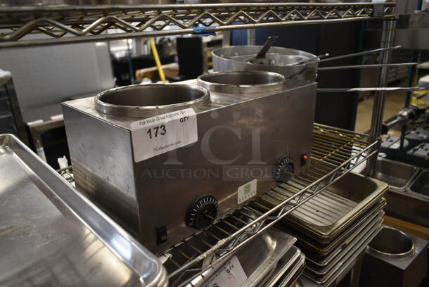 Server TWIN FS Stainless Steel Commercial Countertop 2 Well Food Warmer. 120 Volts, 1 Phase. Cannot Test Due To Damaged Plug - Image 2 of 4