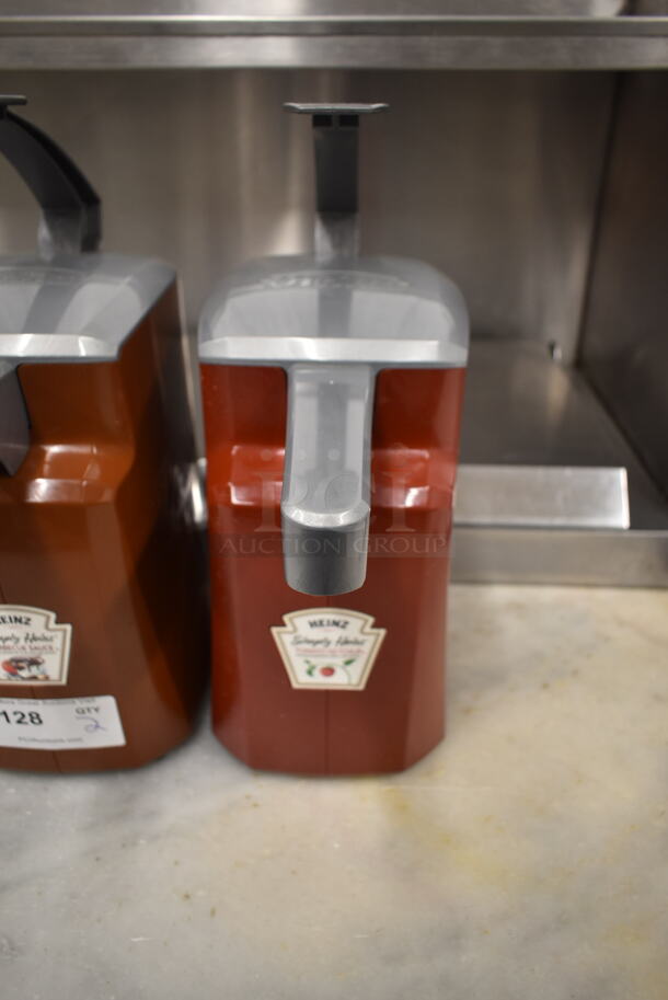 ALL ONE MONEY! Lot of 2 Red and Gray Poly Ketchup Dispensers. - Image 4 of 5