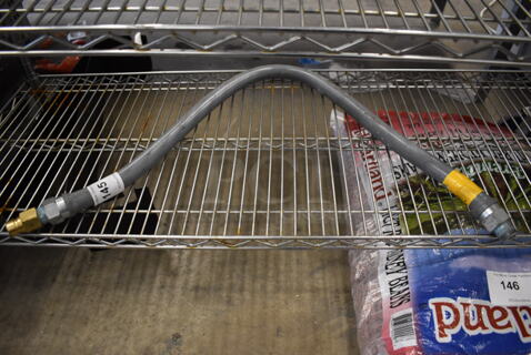 Gray Gas Hose. 42"