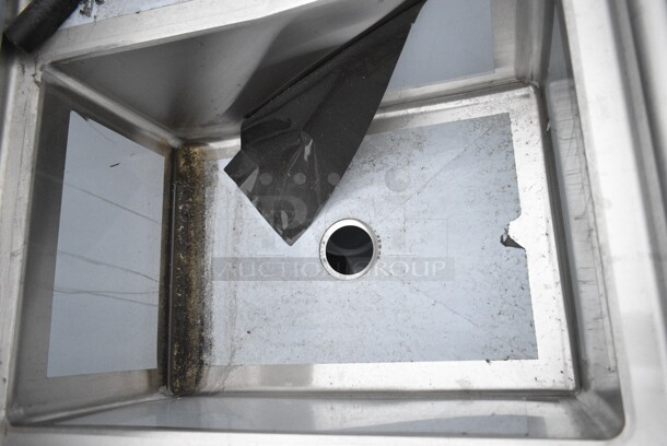 BRAND NEW SCRATCH AND DENT! Regency 600S32028224 115" 16-Gauge Stainless Steel Three Compartment Commercial Sink with 2 Drainboards - 20" x 28" x 14" Bowls. No Legs.  - Image 6 of 10