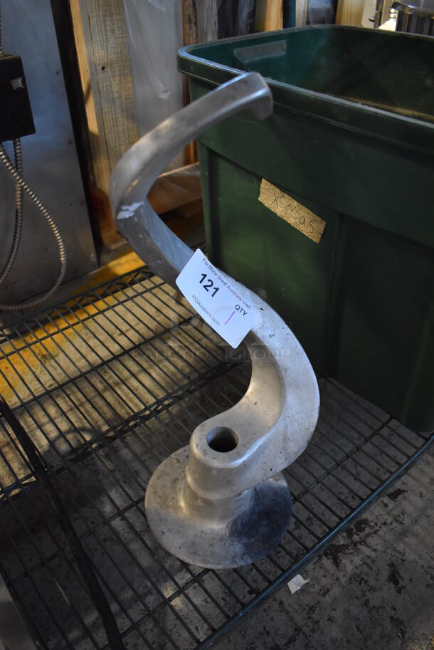 Metal Commercial Dough Hook Attachment for Hobart Mixer. 7.5x7.5x19 - Image 2 of 4