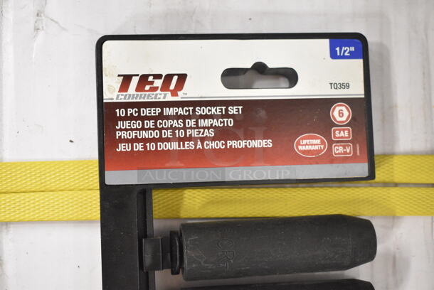 3 BRAND NEW! Items; TEQ Items; Impact Adapter, 2 Deep Impact Socket Sets. 3 Times Your Bid! - Image 8 of 9