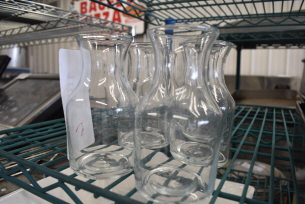 6 Glass Bottles. 2.5x2.5x5. 6 Times Your Bid! - Image 2 of 2