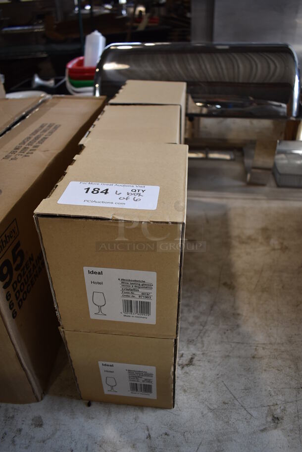 6 Boxes of 6 BRAND NEW Ideal Wine Tasting Glasses. 2.5x2.5x6. 6 Times Your Bid! - Image 4 of 9