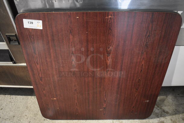 6 Wood Pattern Tabletops. 36x36x1.5. 6 Times Your Bid! - Image 1 of 4