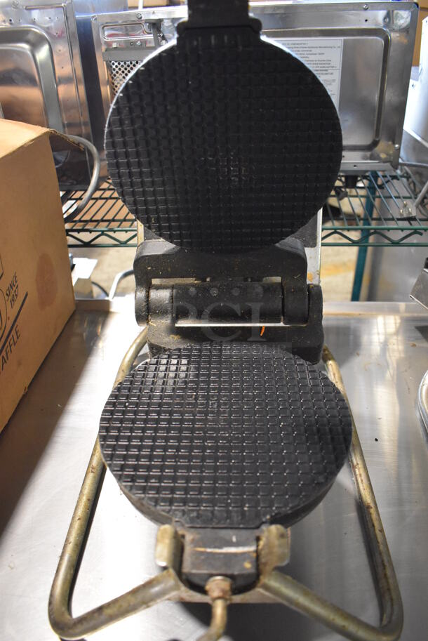 Stainless Steel Commercial Countertop Waffle Cone Maker. 12x24x10. Tested and Working! - Image 4 of 4