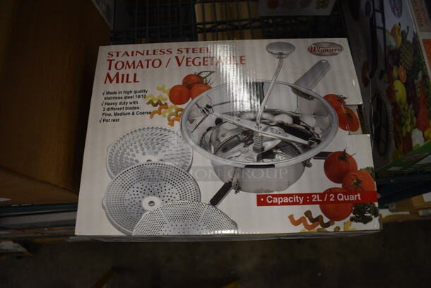BRAND NEW IN BOX! Stainless Steel Tomato / Vegetable Mill - Image 1 of 3