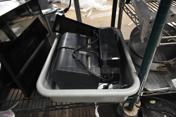 ALL ONE MONEY! Tier Lot of Various Items Including Receipt Printers, Monitor and Wires! - Image 2 of 11