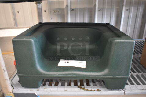 Green Poly Booster Seat. 15x12x8