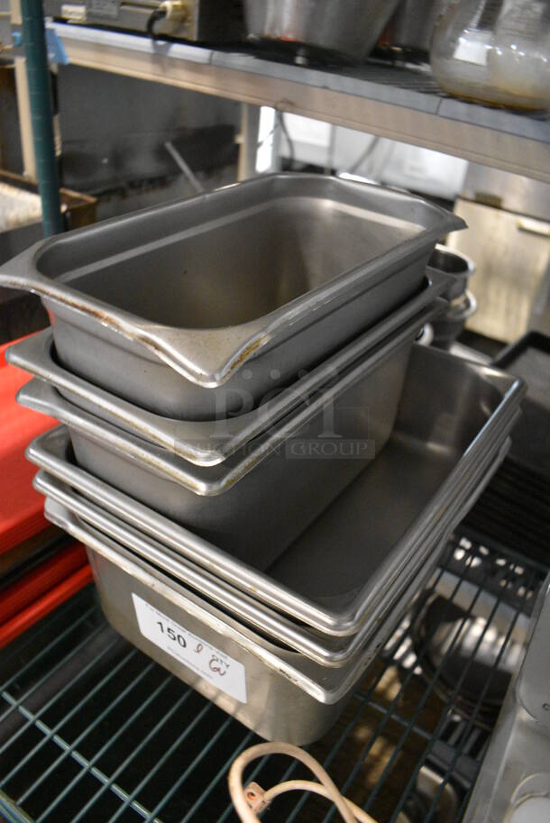 ALL ONE MONEY! Lot of 6 Various Stainless Steel Drop In Bins. Includes 1/2x6 - Image 2 of 3