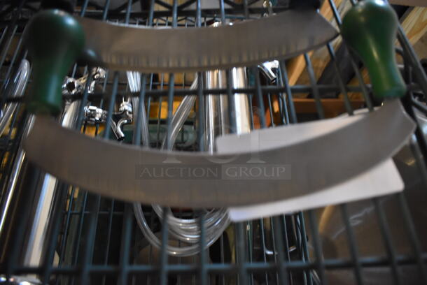 5 Stainless Steel 2 Handled Knife Cutter. 10x1.5x5. 5 Times Your Bid! - Image 5 of 5