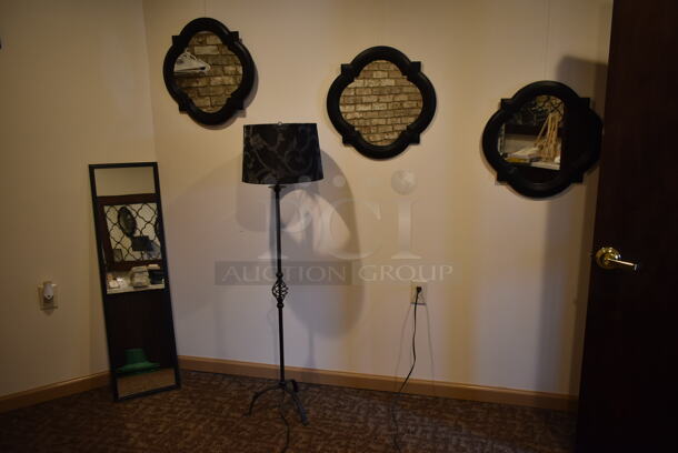 ALL ONE MONEY! ROOM LOT of Various Items Including Filers, Mirrors and Lamp. BUYER MUST REMOVE. (front hallway) - Image 8 of 9