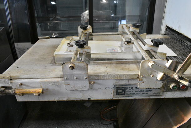Metal Commercial Floor Style Dough Sheeter on Commercial Casters. Cannot Test Due To Cut Power Cord - Image 5 of 8
