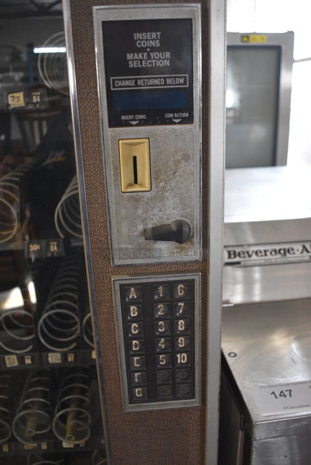 Metal Commercial Floor Style Vending Machine. 30x35.5x72. Cannot Test - Unit Needs New Plug Head - Image 5 of 10