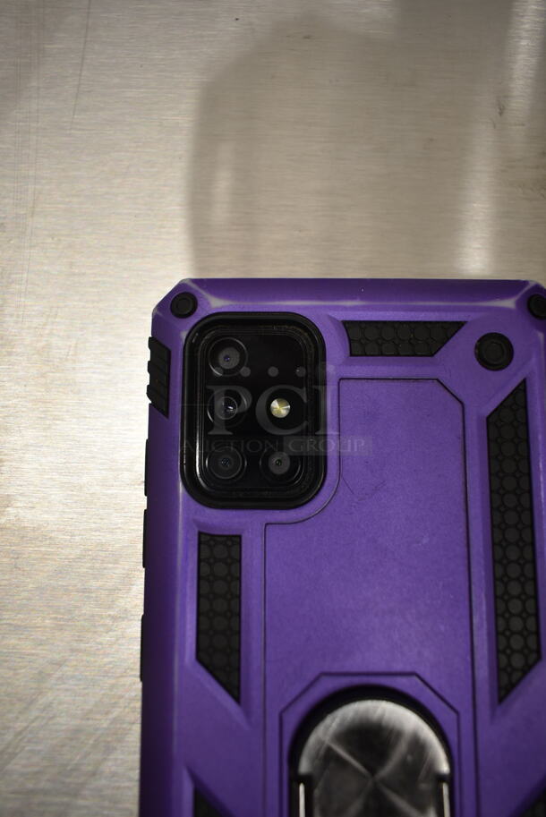 Samsung Galaxy A01 Smartphone w/ Purple Case. Phone Has Been Factory Reset. Verizon Carrier w/ Clean IMEI. - Image 3 of 7