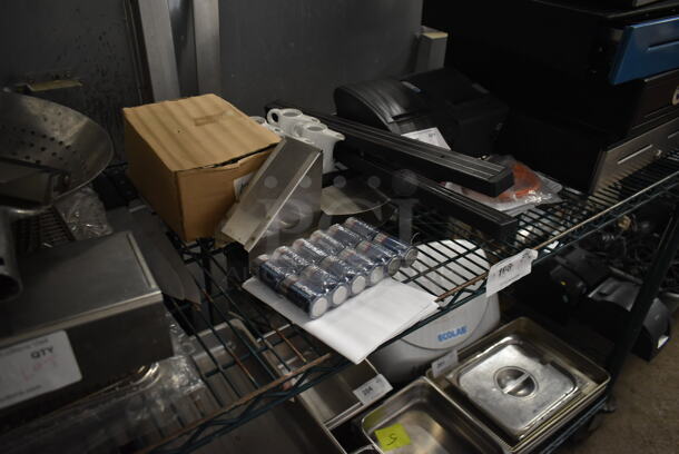 ALL ONE MONEY! Lot of Various Items Including Magnetic Knife Strips and Batteries - Image 2 of 6