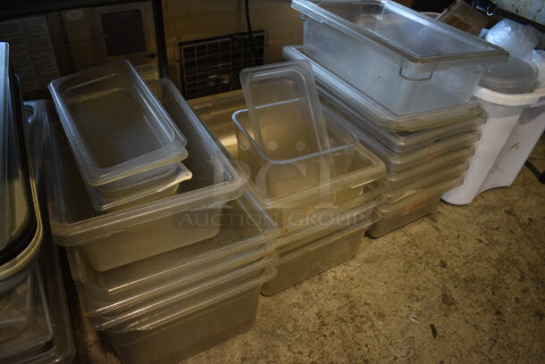 ALL ONE MONEY! Lot of Various Poly Cylindrical Bins, Drop In Bins and Bins - Image 4 of 5