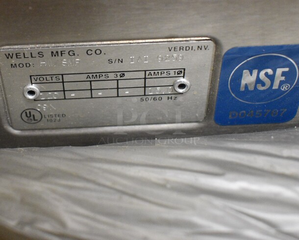 BRAND NEW IN BOX! Wells Model HI/SMP Stainless Steel Commercial Countertop Food Warmer. 120 Volts, 1 Phase. 14.5x23.5x9 - Image 3 of 6
