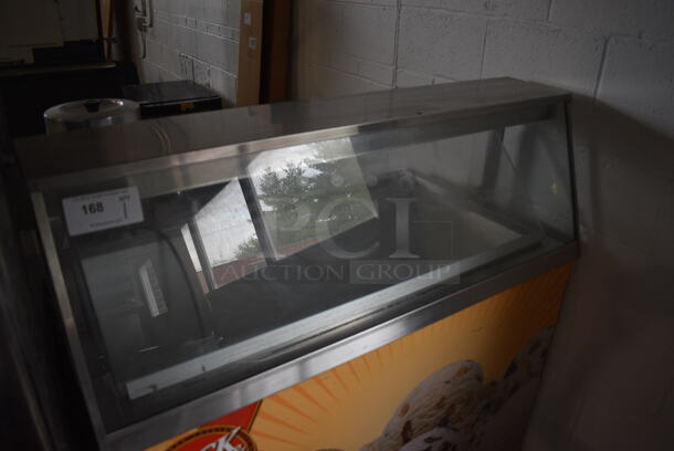 Metal Commercial Ice Cream Dipping Cabinet. 47x28x56. Tested and Powers On But Does Not Get Cold - Image 2 of 4