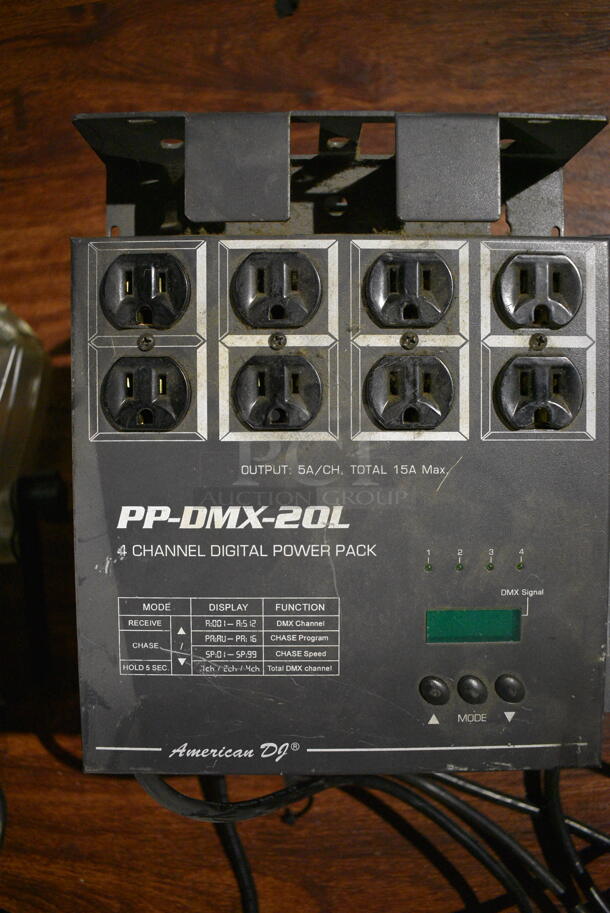 7 Various Digital Power Packs Including Elation DP-415, Techni-Lux and American DJ PP-DMX-20L. Includes 8.5x10.5x2. 7 Times Your Bid! (bar) - Image 2 of 7