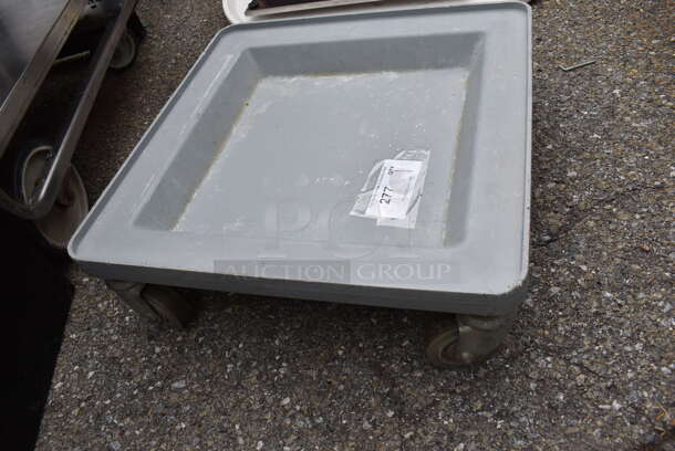 Gray Poly Dish Caddies on Commercial Casters. 21.5x21.5x7 - Image 2 of 4