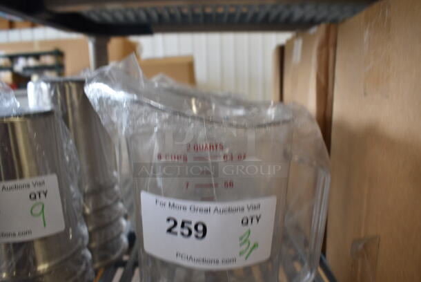 ALL ONE MONEY! Lot of 3 BRAND NEW! Poly Pitchers. 8x6x9 - Image 3 of 3