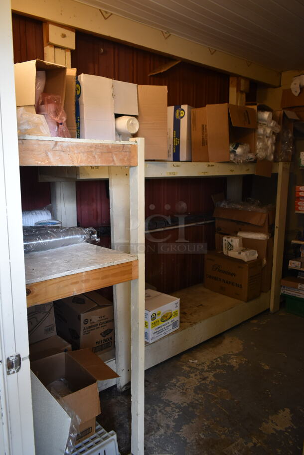 ALL ONE MONEY! ROOM LOT of Various Items Including Paper Products. BUYER MUST REMOVE. (vestibule) - Image 2 of 11